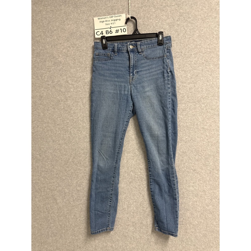 Gap Favorite Jegging Jeans Women 4/27 Blue Denim Cotton Stretch High Rise Skinny